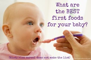First food for baby